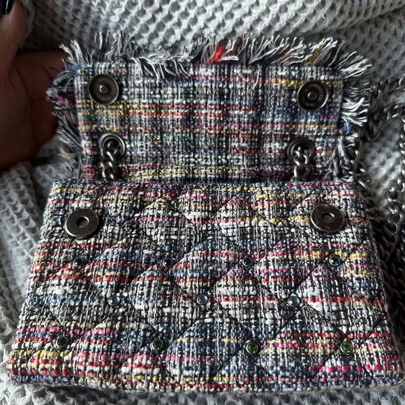 Kurt Geiger Mini Kensington Recycled Tweed Crossbody Bag | NWOT - Picture 10 of 13
